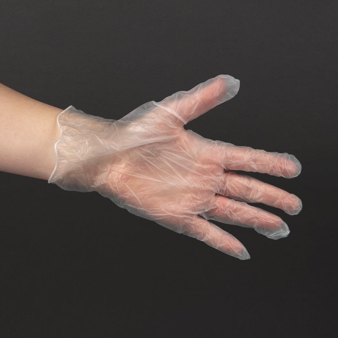 Y262-M Powder-Free Latex Gloves Clear Medium (Pack of 100)